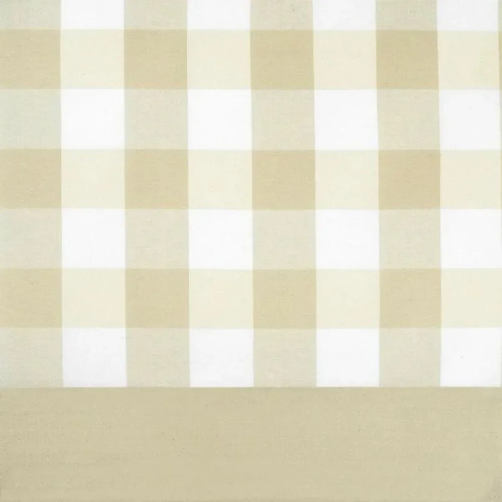 Achim Home Furnishing Hunter Tan Plaid Modern Window Curtain Panels : 57